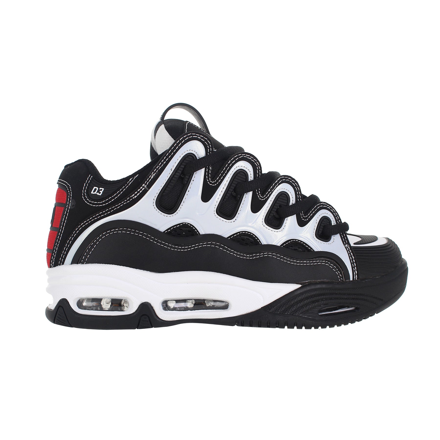 D3 2001 Black/White/Red – osirisshoes.com