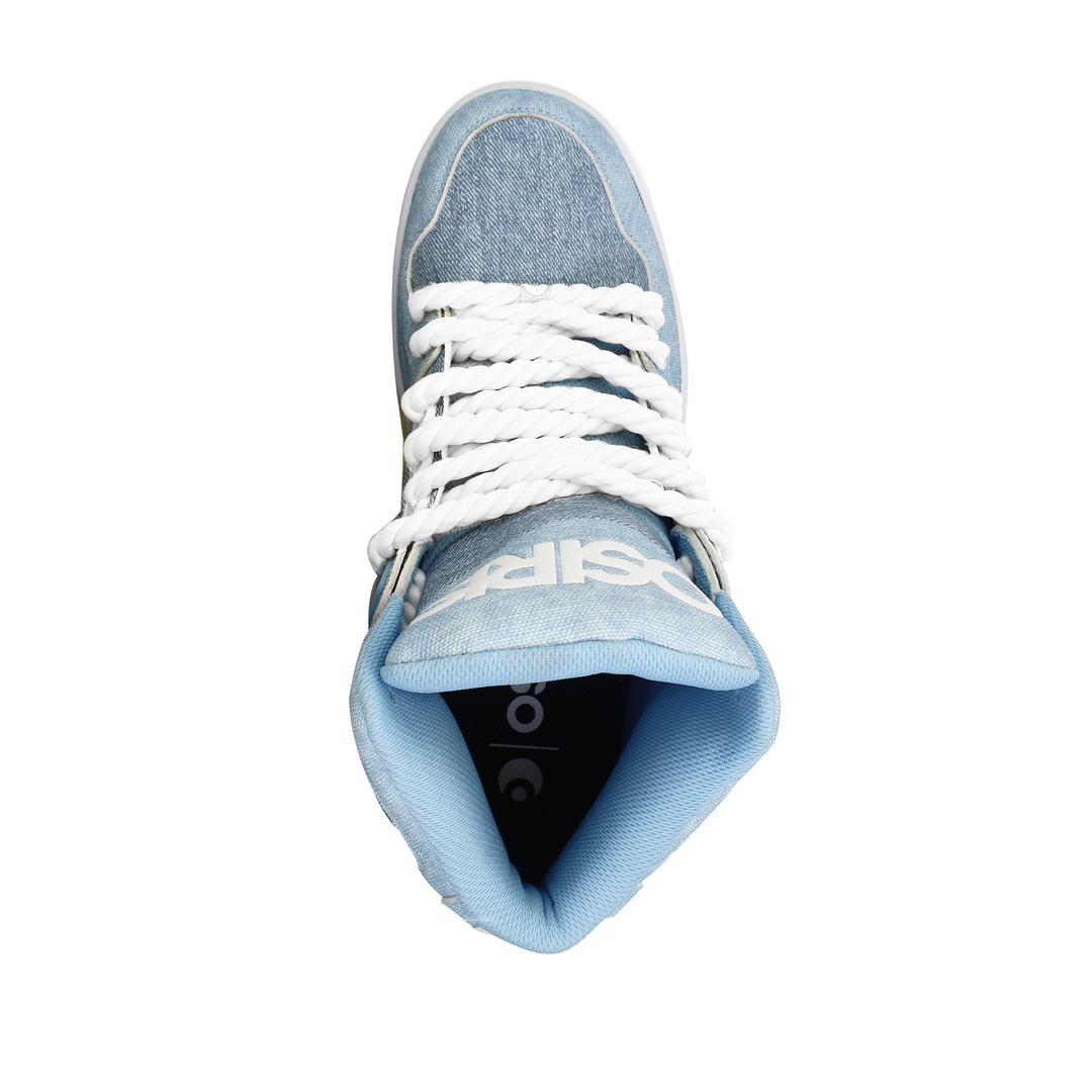 NYC 83 Clk Denim/White/White