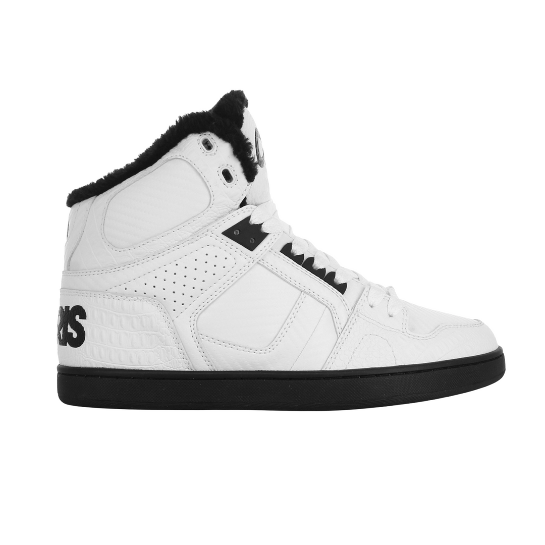NYC 83 Clk White/Black/Shearling