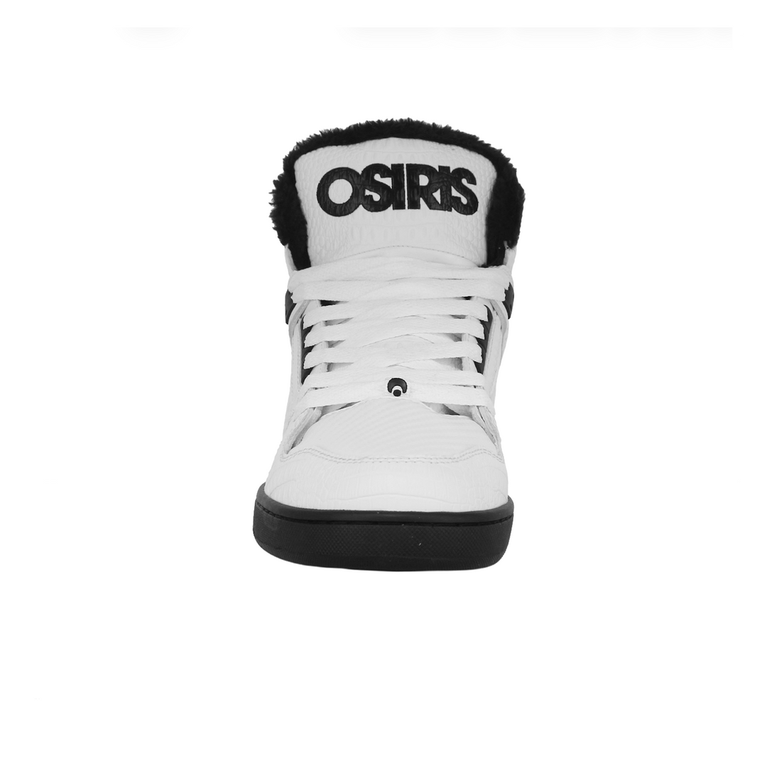NYC 83 Clk White/Black/Shearling