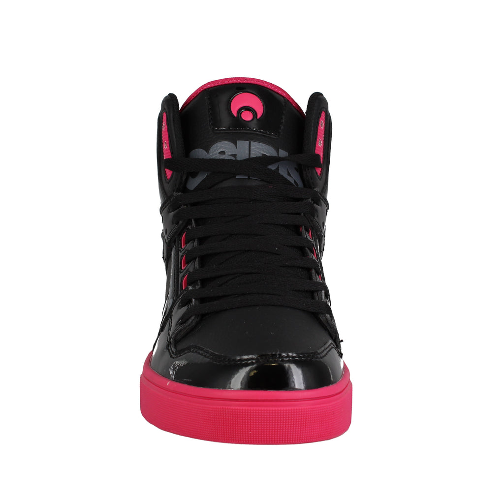 Black and store magenta shoes